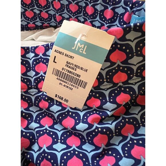 J.Mclaughlin Agnes Catalina Cloth Skort Large Fraises - Picture 6 of 6